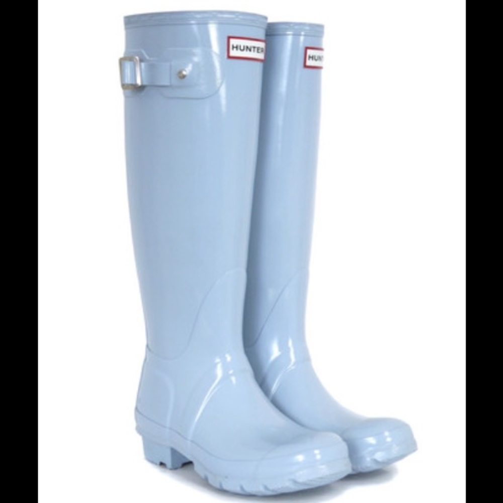 Periwinkle Tall Hunter Rain Boots